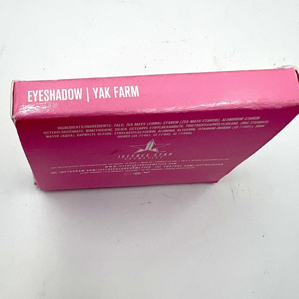 Jeffree Star Cosmetics Eye Shadow Artistry Singles Yak Farm 0.05 Oz.‎ NEW